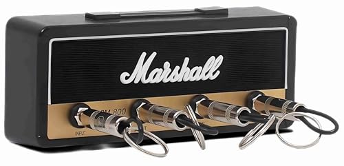 【送料無料】FUYULE マーシャル キーハンガー マーシャル 2.0JCM800 アンプ型キーハンガー キーボックス アルミ合金素材 壁掛け おしゃれ プラグ型キーチェーン4本付 収納 アンプ型 玄関収納 鍵置き