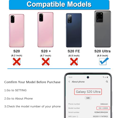 【送料無料】ZHUROUPU G988 for Samsung ギャラクシー S20 ウルトラ G988 6.9 インチ 2020 年、と互換性のある交換用バッテリー カバー防水接着剤とカメラ接着剤 (2PCS) のための背面カバー接着ステッカー 2