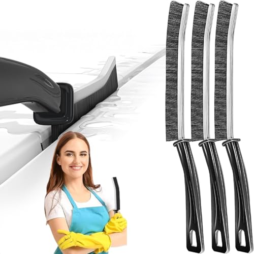 【送料無料】Geerow 隙間ブラシ スリットクリーニングブラシ 浴室ブラシ 掃除しにくい隙間にフィット 多機能スリットブラシ 隙間掃除ブラシ 毛が落ちにくく 浴室クリーニングブラシ 長尺硬毛スリットブラシ 死角クリーニングブラシ ドアレール、タイル目地、通気口、蛇口