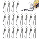 【送料無料】TVETE スイベル スナップリング タル サルカン スナップ 釣り スナップ 【20個 38mm】 T型スイベル 合金 黒 ブラック スイベル 釣...