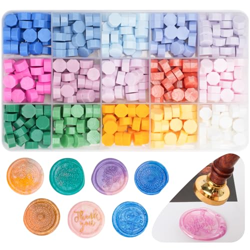 【送料無料】Chisafly シーリングワックス シーリングスタンプ 封蝋 15色 ワックス ワックスビーズ 約3..