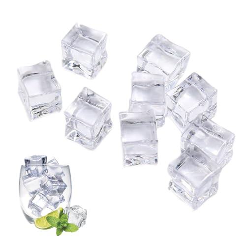 【送料無料】TVETE アイスキューブ 撮影道具 模擬氷 装飾用 氷 【12mm 約100枚入り】 アクリル 透明 曲..