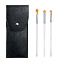 【送料無料】ChasCoCoアイシャドウブラシ3本セット高級繊維毛 アイメイクブラシ 化粧ブラシ 超柔らかい ブラック化粧ポーチ付き 超柔らかい 上質なメイクブ...