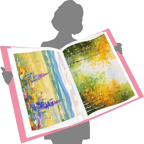 【送料無料】SAGVE（サゲビル） 【40枚収納】 B3 ポスターファイル クリアファイル 40枚収納 20ポケット 折り曲げ不可資料 PVC素材 大きいサイズ 大型 作品 新聞 保管 鑑賞 収納