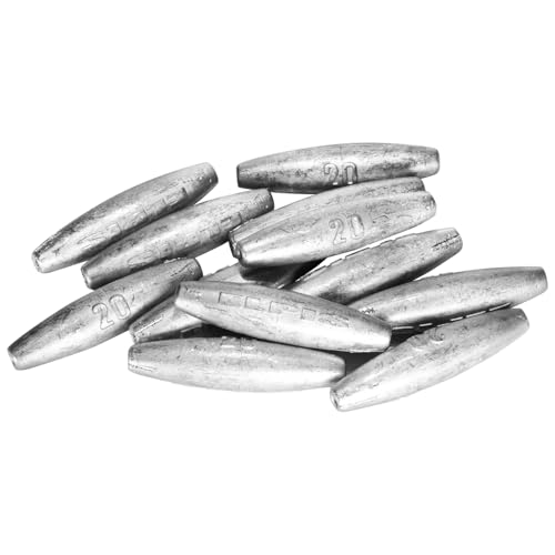 【送料無料】[ELPIS] なつめオモリ (12個, 20号) (全国ナツメ) 20号 約1.0kg中通しオモリ ナツメ型シンカー OMOLI スリーム型 エルピス