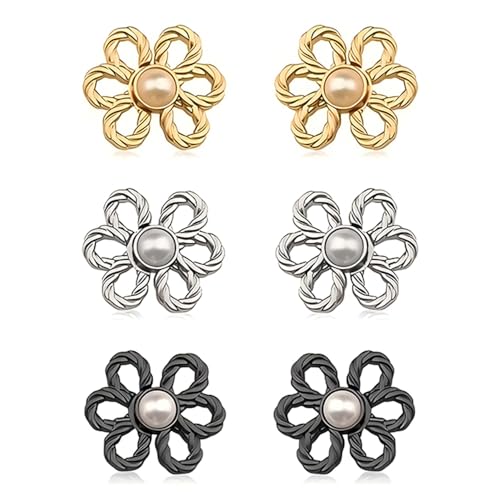 【送料無料】[QIKEJI] ウエスト調整バックルパターン6ピースパンツウエスト調整取り外し可能なボタンウ..