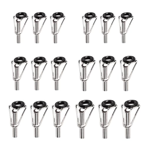 【送料無料】TVETE トップガイド 【18個セット】 rod 釣竿セット 竿先ガイド セット 釣り竿 修理 部品 ガイド 竿先 補修 フライロッド トップガイド 多サイズ ガイドセット 釣具 修理 パーツ ロッドガイド 修理 セット具用品DIY小配件