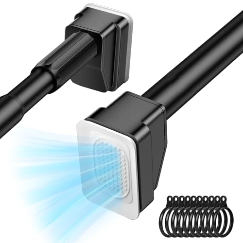 【送料無料】Vevesoas 突っ張り棒 強力 強力吸盤付き 取付幅75~120cm 直径33mm 最大120kg耐荷重 つっぱ..