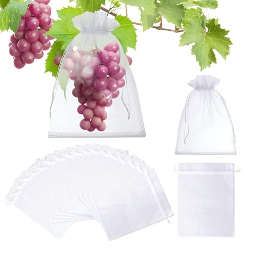 【送料無料】wowjimi 果物袋 60枚セット 3種類のサイズ 防虫ネット 保護バッグ 保護ネット果樹袋 野菜 ..