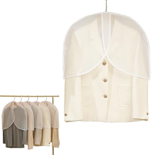 【送料無料】PAVIKE 衣類カバー 半透明【5個セット】洋服カバー 衣類を吊るすための衣類カバー クロー ..