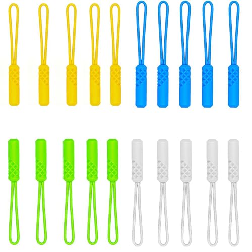 【送料無料】DEVENTORZ ジッパープル ジッパータブ 4色各5個入り 20個セット ファスナープル コード フ..