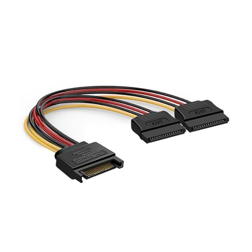 【送料無料】SATA分配ケーブル SATA電源ケーブル 2分岐 二股電源ケーブル SATA分配ケーブル SATA電源(1..