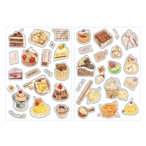 【送料無料】EZ PEACH コラージュ素材 シール フレーク 飲み物 珈琲 お菓子 喫茶 アイスクリーム 和紙/..