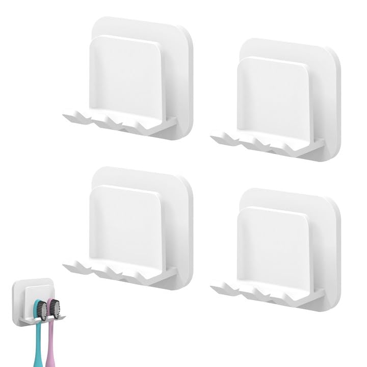 【送料無料】TVETE歯ブラシスタン【4個】歯ブラシホルダー 壁掛け フィルムフック電動歯ブラシホルダー..