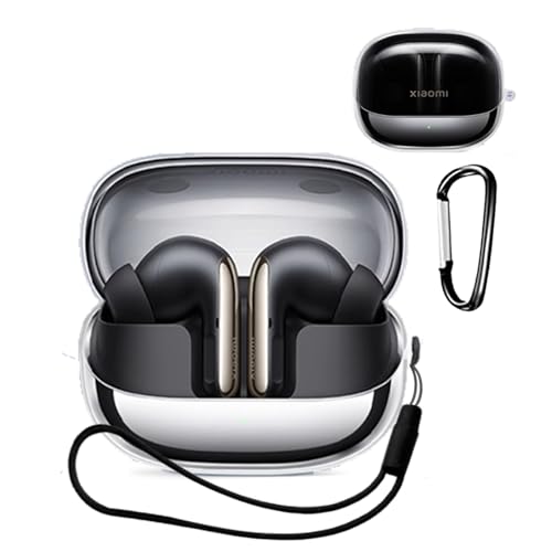 【送料無料】KONXISA Xiaomi Buds 5 Pro 用 ケース カバー TPU 透明 充電ケース 軽量 落下防止 キズ防..