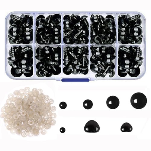 【送料無料】YJRUNFU さし目 ぬいぐるみ 目 ドールアイ ぬいぐるみ 目玉 パーツ さし鼻 動物鼻 DIY 縫..