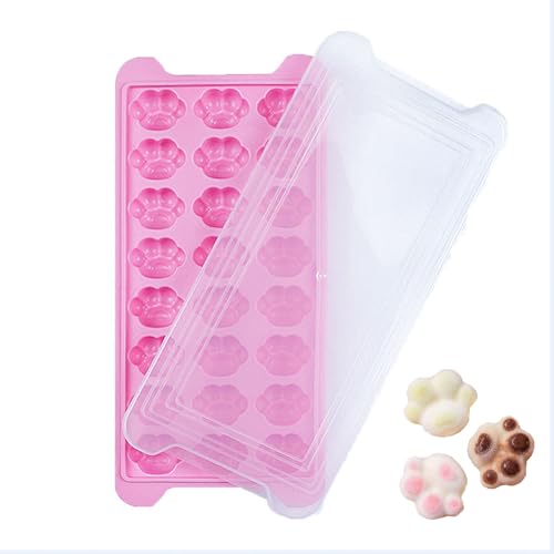 【送料無料】TerraShine 製氷皿 アイストレー 氷モールド フタ付き製氷器丸氷 猫の足 取り出しやすい 蓋付き 耐久性 携帯便利 ウィスキー ジュース お菓子お茶 お酒 シリ コン