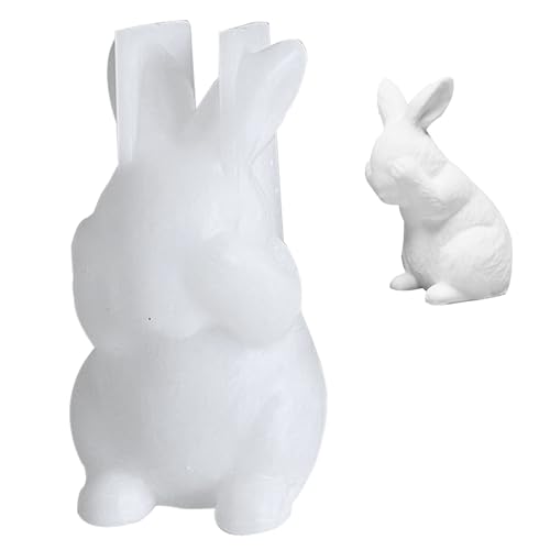 【送料無料】EsiFare ウサギ シリコンモールド 立体 動物 3D 兎シリコンモールド 可愛い ウサギUVレジ..