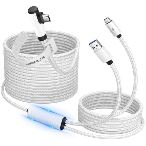 【送料無料】JSAUX リンクケーブル 5M 充電対応 Meta Quest 3S/Quest3/2/Proアクセサリー、Linkケーブル