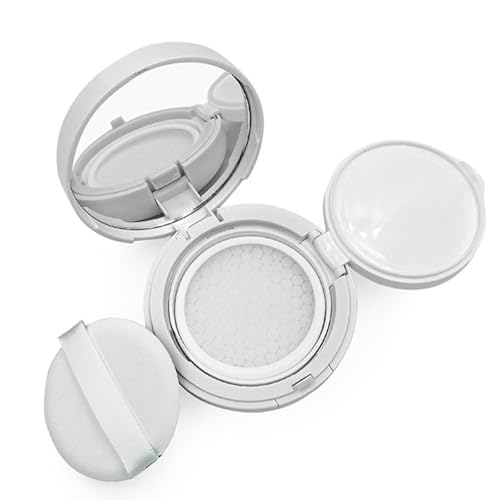 【送料無料】KALOLINNA 空のエアクッションケース 超薄い鏡付き BBクリーム ファンデーション パウダー スポンジパフ付き 手作り化粧品詰め替え容器 メ...