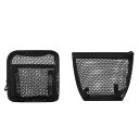 【送料無料】BLOOPIC メイクポーチ スクエアポーチ 大容量 2個セット ミニ かわいい 化粧品収納 小物入れ トラベルポーチ 軽量 メッシュ ポケットポーチ 口紅ポーチ 多機能収納 シンプル ギフト プレゼント