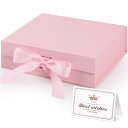 【送料無料】Hianjoo ギフトボックス 飾り 蓋付き プレゼントボックス 贈り物 蝶結び ラッピング箱 プレゼント用品 ラッピングボックス 23*17*7c...