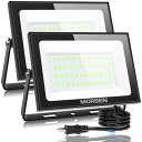 【送料無料】MORSEN 投光器 屋外 防水 作業灯 100v 6500K 昼光色 led投光器 ledライト 灯光器 屋外 照明 看板灯 作業用 工事用