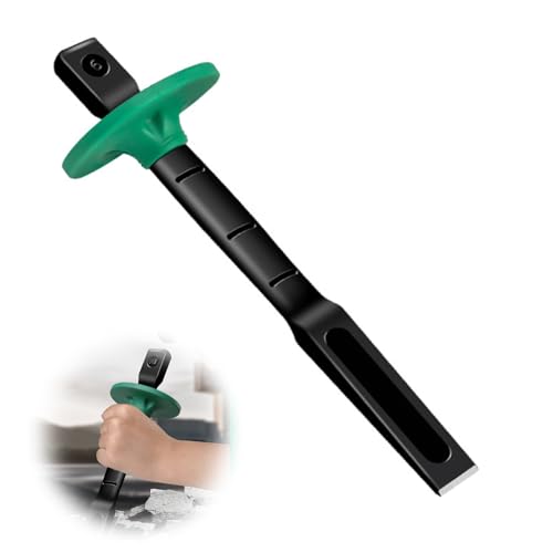 【送料無料】TVETE 鋼鉄石工ノミ 平タガネ グリップ付 平タガネ 高炭素鋼 コールドノミ 石工フラットシ..