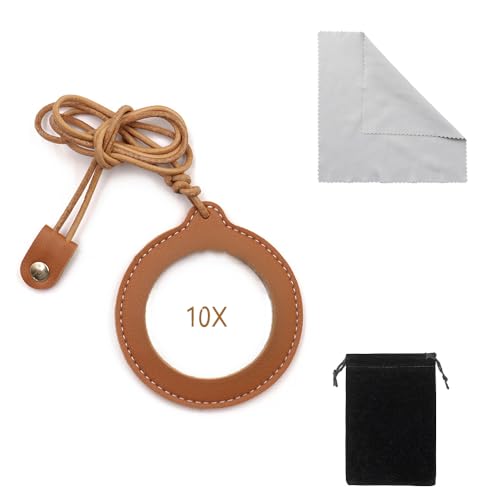 【送料無料】ネックレス ペンダント ルーペ ペンダントルーペ 10倍の拡大効果 首掛け 拡大鏡 虫眼鏡 使..