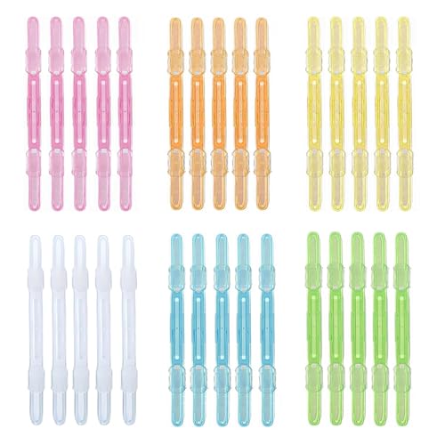 【送料無料】LeTradeJP ペーパーファスナー ファイリング 2穴 30枚 6色 ペーパーファスナー 留め具 書..