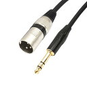 【送料無料】Voluty Tek 1/4 インチ トゥ XLR ケーブル 酸素フリー銅導体 6.35MM TRS オス トゥ XLR オス ケーブル 3.3ft...