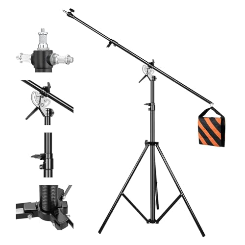 【送料無料】SOONPHO 2-in-1ライトスタンド ブームアームスタンド 撮影用スタンド