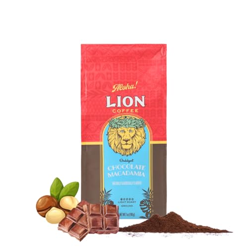 【送料無料】ライオンコーヒーチョコレートマカダミアナッツ7oz(198g)