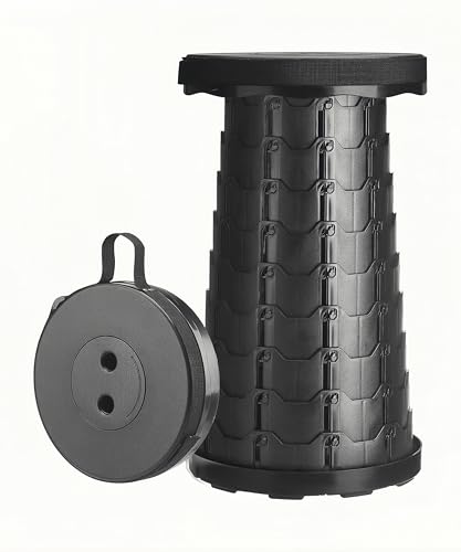 【送料無料】Dubxon 持ち運びが容易な椅子、折りたたみ式、伸縮式、キャンプ用、アウトドア用、野外での使用に適し、持ち運びが簡単で収納性に優れ、軽量で持ちやすく、防水性があり、肩掛けストラップ付きで、持ちやすく、1 秒で開閉でき、耐荷重能力が高く、釣り/室内