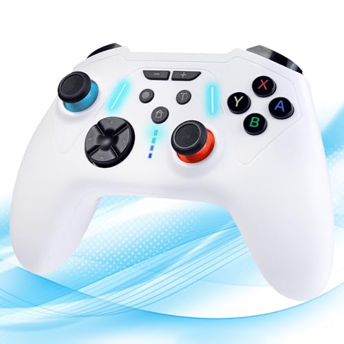 【送料無料】Switch2 コントローラー スイッチ コントローラー 背面ボタン付き 高耐久ボタン マクロ機能 RGBライト TURBO連射機能 大容量 長時間プレイ対応 ピンホールリセット機能 4階段HD振動 プロコン Switch/Switch2/Lite/OLED/PC/スマホ対応