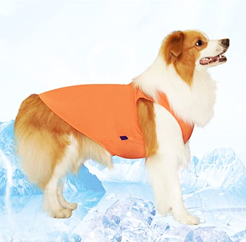 【送料無料】Kickred 犬服 春夏用 Tシャツ ひんやり 熱中症対策 ペット服 クールベスト 接触冷感 吸水速乾 ドッグウェア タンクトップ 袖無し 柔らかい生地 通気 UVカット 日焼き防ぐ 皮膚保護 中型犬 大型犬 部屋着 散歩着 2枚入り