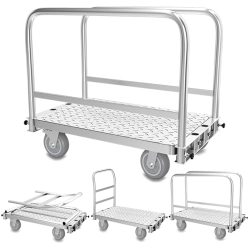 【送料無料】YOUTALLY ボード台車 大型 長尺物運搬車 ガラス運搬用台車 2in1デザイン 6 ...