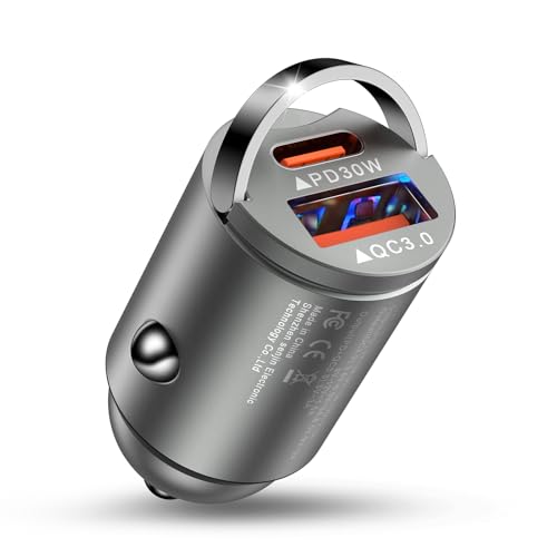 【送料無料】ANNIBER 車シガーソケット充電器 4台同時充電 電圧測定 Type-c巻き取り式ケーブル2本 車載..