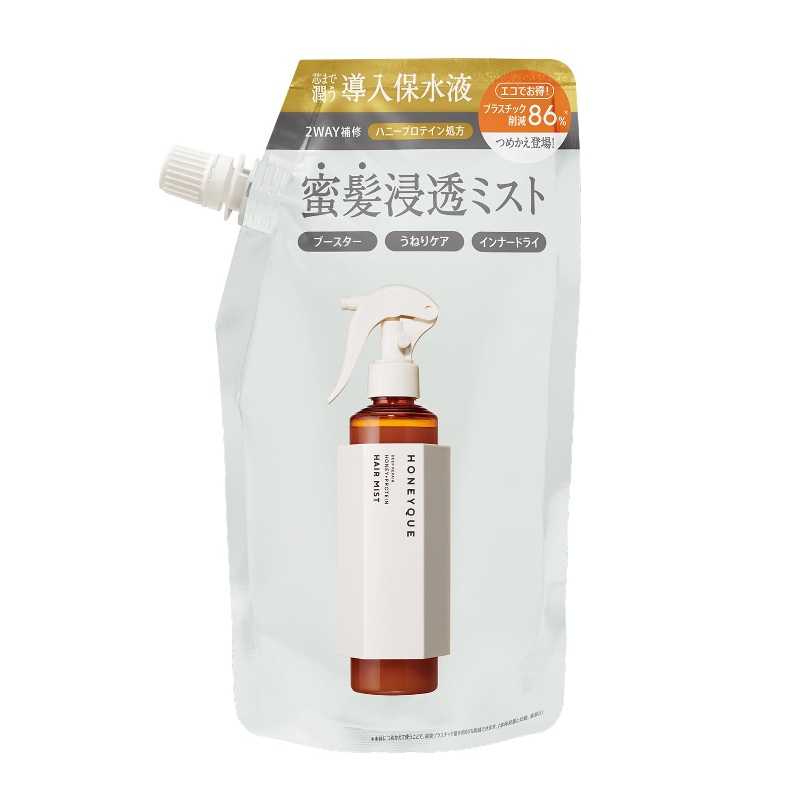 【送料無料】ハニーク ディープリペア 2WAY ヘアミスト モイスト（詰め替え）180ml サイズ：180ミリリットル