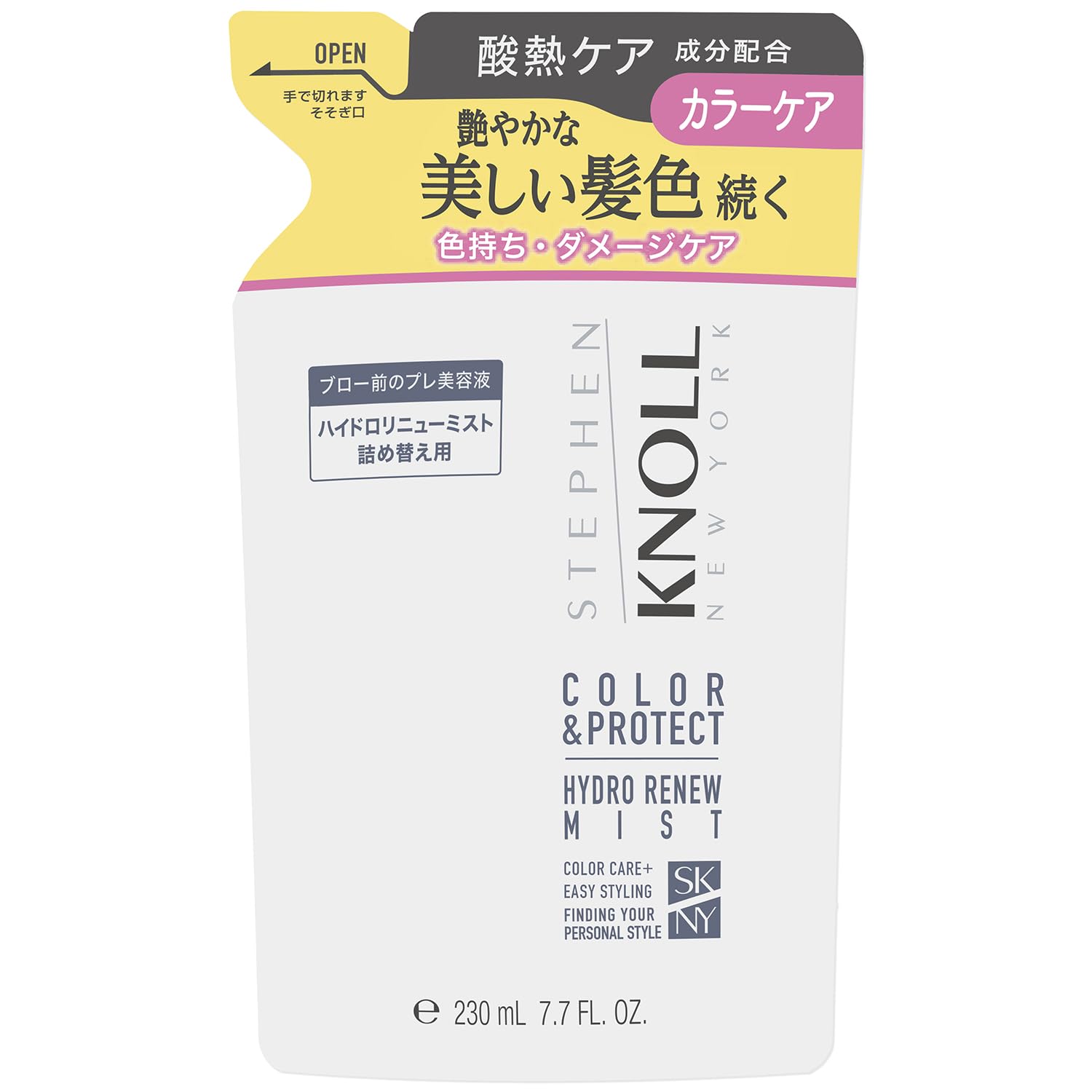 【送料無料】スティーブンノル ヘアミスト ハイドロリニューミスト 色：クリア