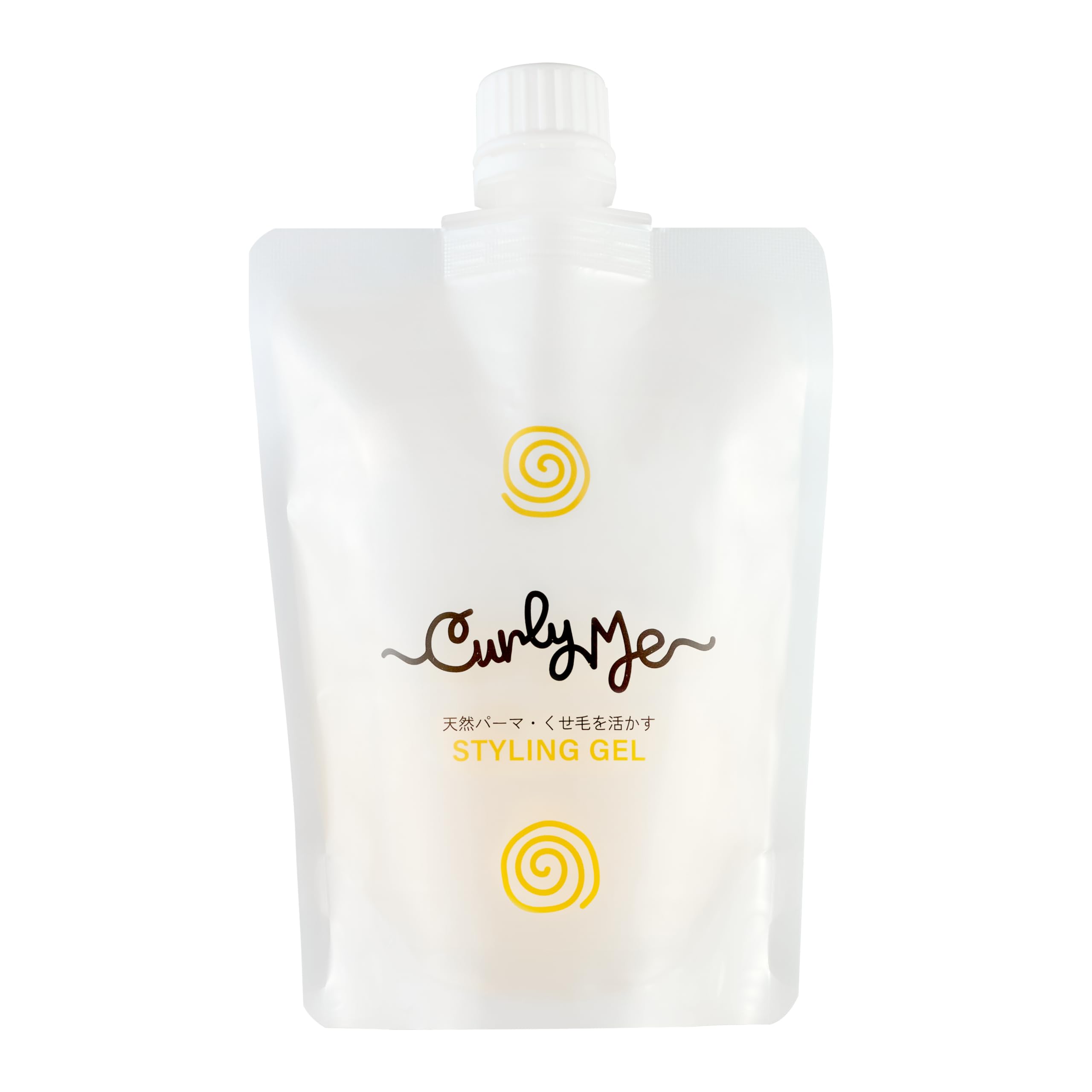 【送料無料】Curly Me(カーリーミー) ヘアースタイリングジェル 詰替え 無香料 くせ毛を活かす｜天パ・パーマ・カーリーヘア用(150g詰め替え) 色：黄みがかった乳白色、サイズ：150g詰め替え