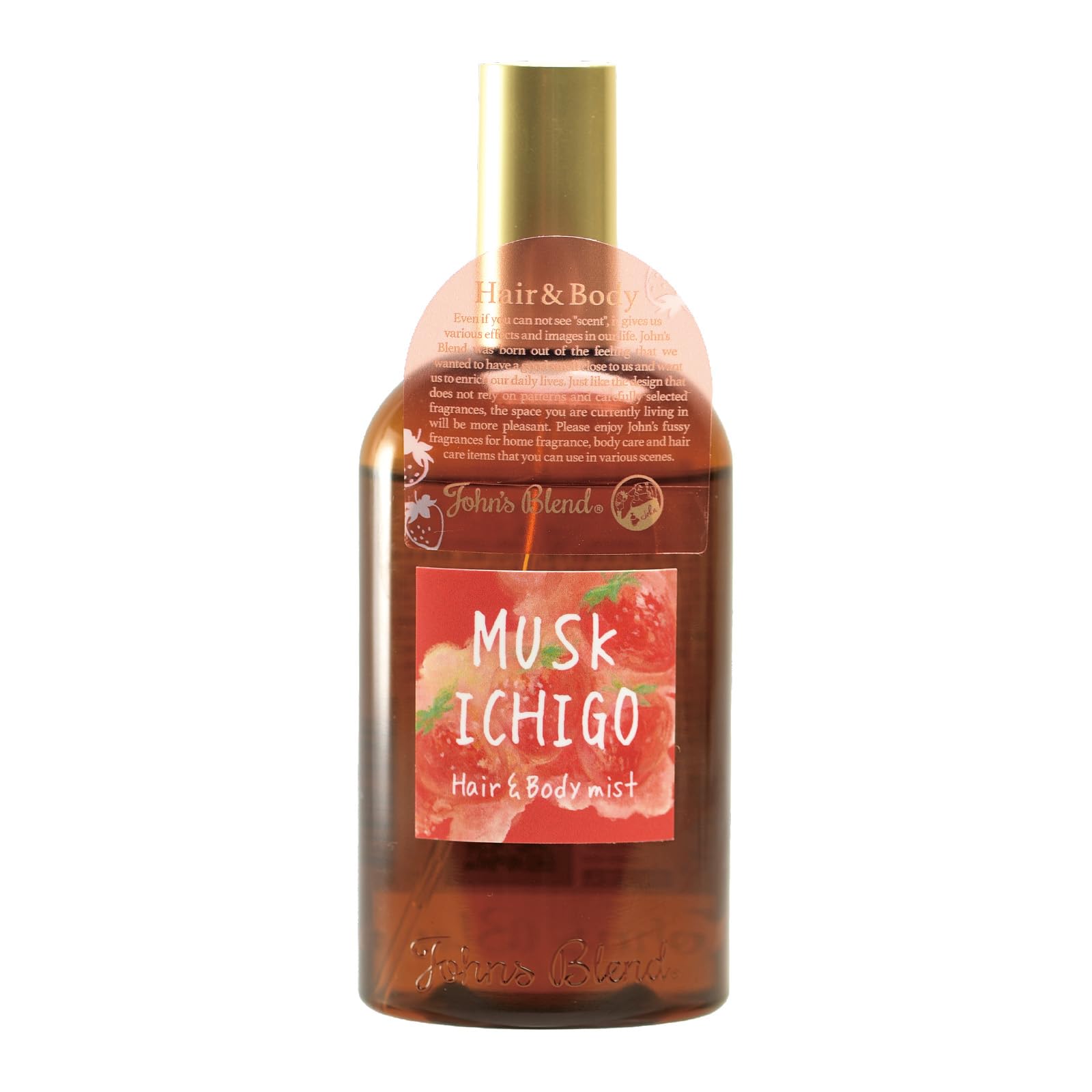 【送料無料】ジョンズブレンド ヘアボディミスト ムスクイチゴ 110mL 保湿成分配合 ヘアミスト ボディ..