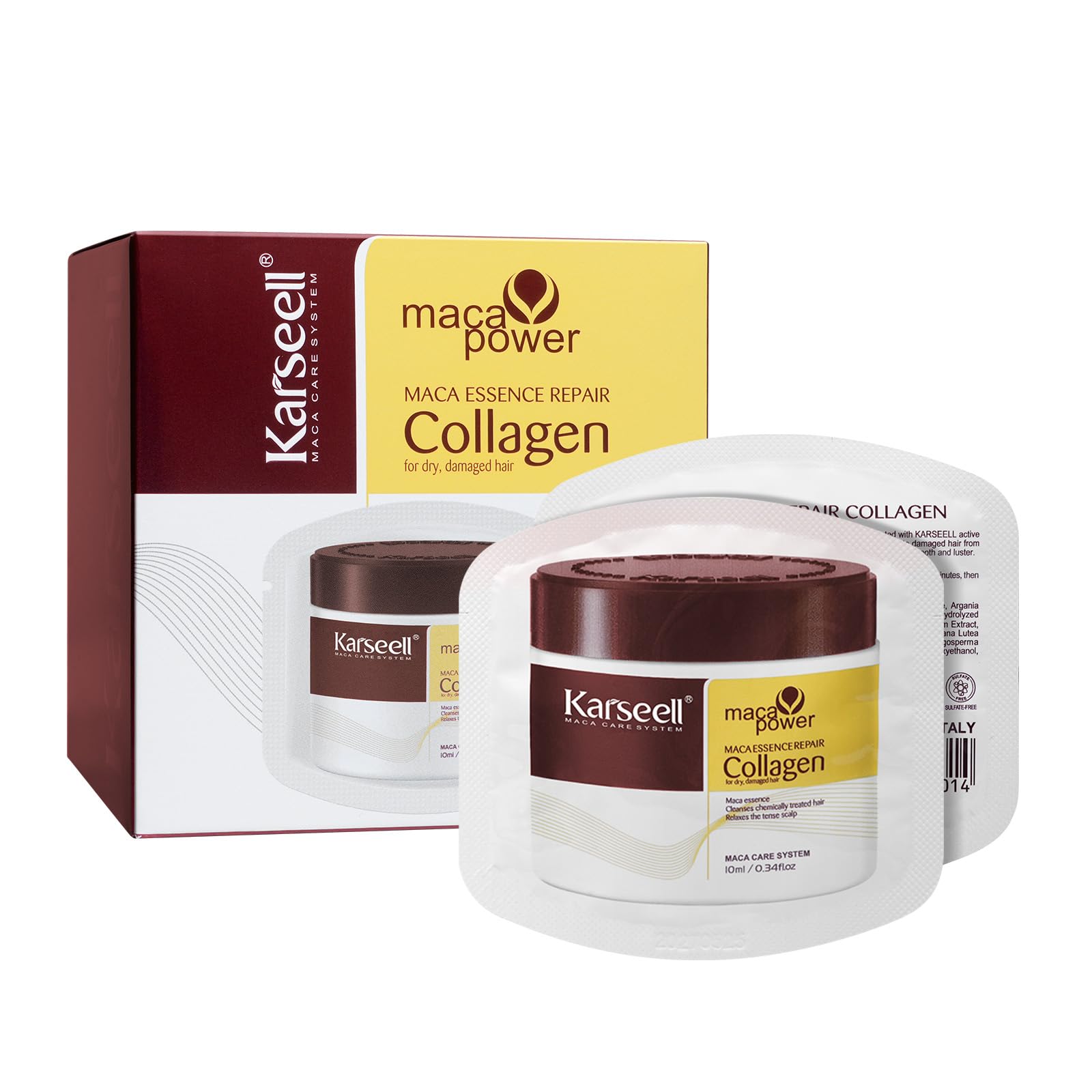 【送料無料】Karseell ケラチン ヘアマスク アルガンオイル ヘアパック 天然植物エキス 洗い流すトリー..