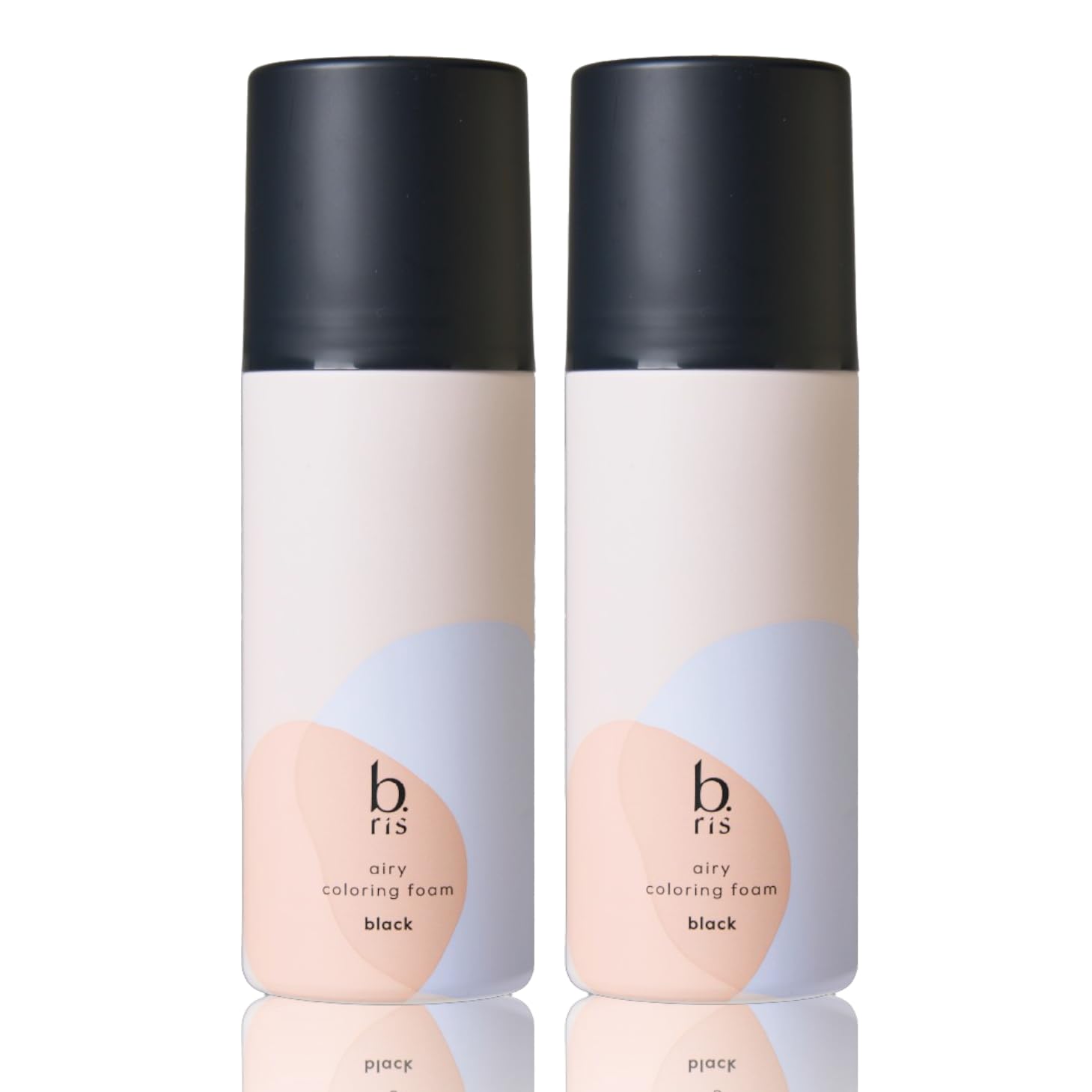 【送料無料】【 リニューアル品 】b.ris ビーリス 白髪染め [ 医薬部外品 泡タイプ 部分染め 根本 リタッチ カラー維持 ] エアリーカラーリングフォーム 色：ブラック、サイズ：2本