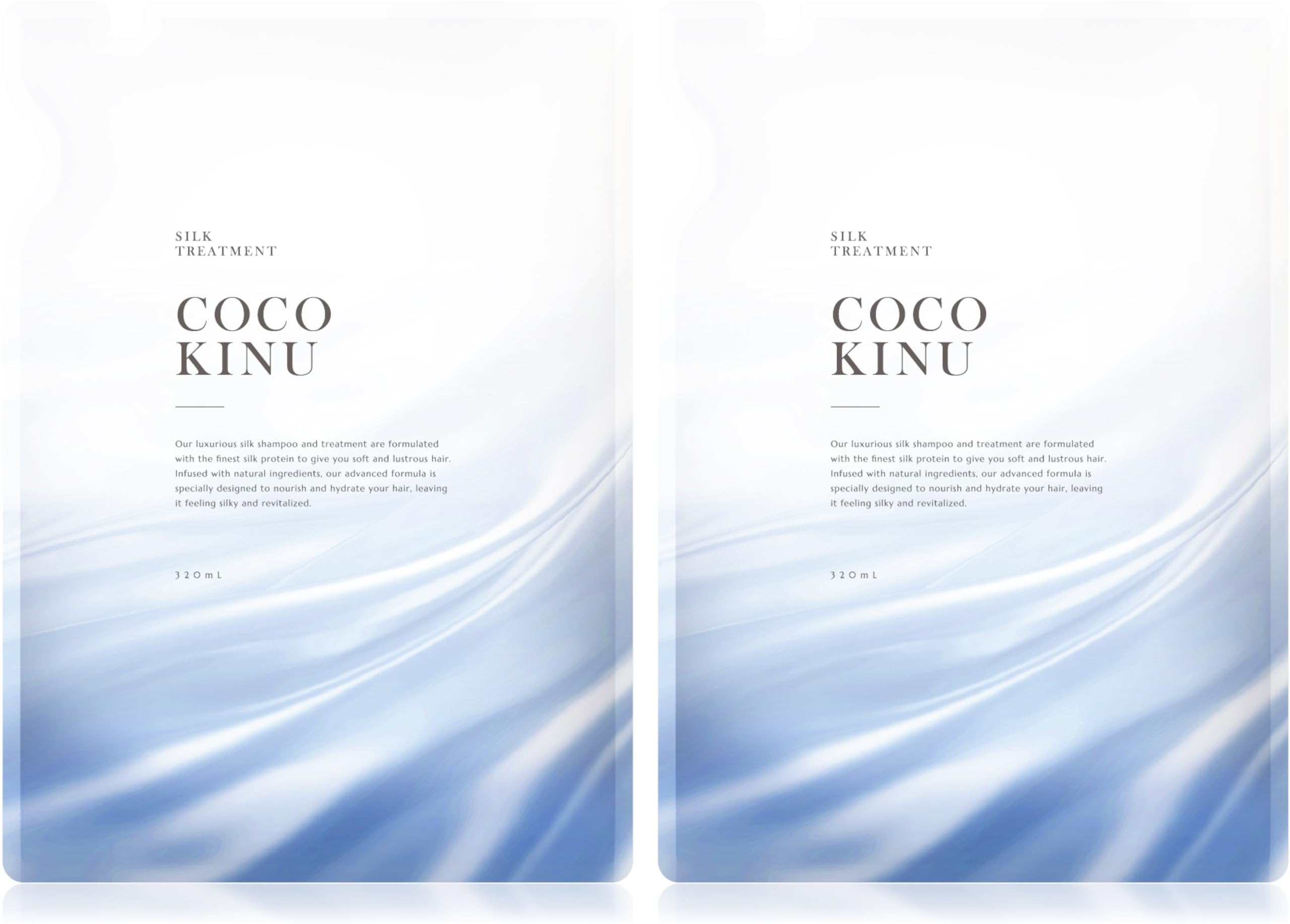 【送料無料】ココキヌ (COCO KINU) トリートメント詰め替え セット 320mL （詰め替え2個セット） 色：ホワイト