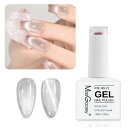 【送料無料】Missgooey マグネットネイル ジェルネイル マグネットジェル キャッツアイジェル キラキラ 単色 15ml UV/LED対応 ポリッシュタイプ 初心者&プロ適用 色:シルバー