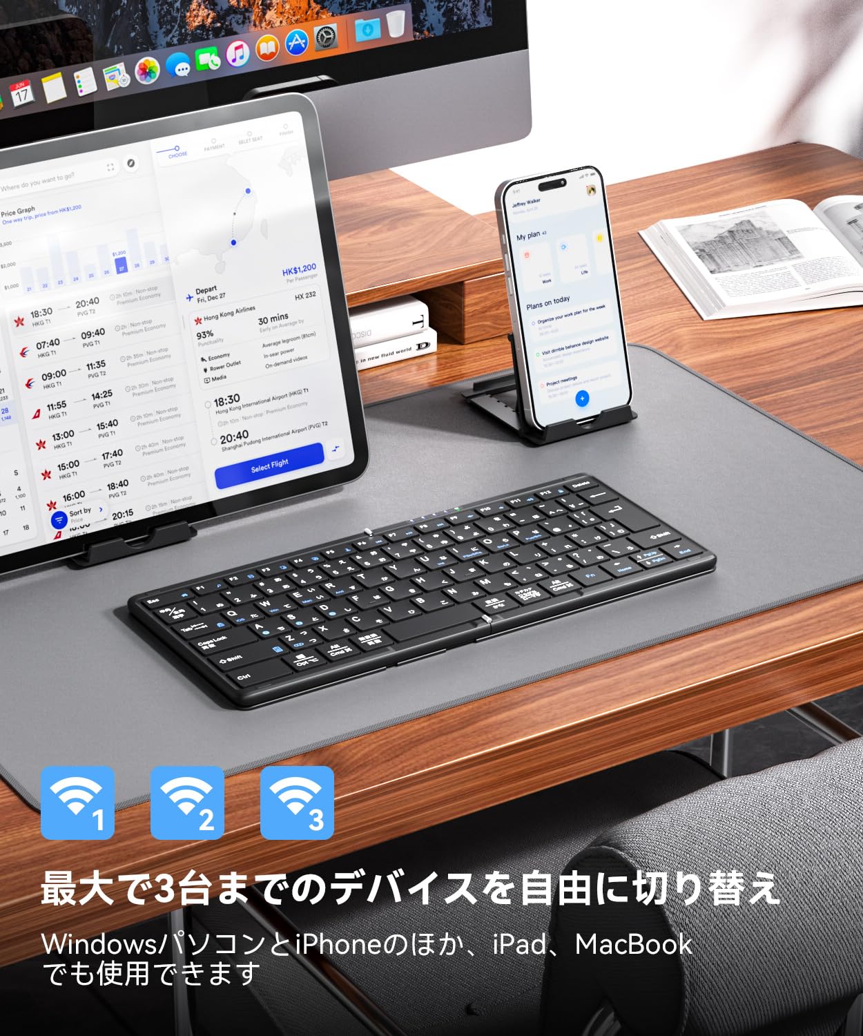 ������̵���ۥ����ܡ��� �磻��쥹 �ޤꤿ���߼� JISɸ�����ܸ����� ipad/iphone �����ܡ��� Bluetooth �ޥ���ڥ�� �����֥�å���������������