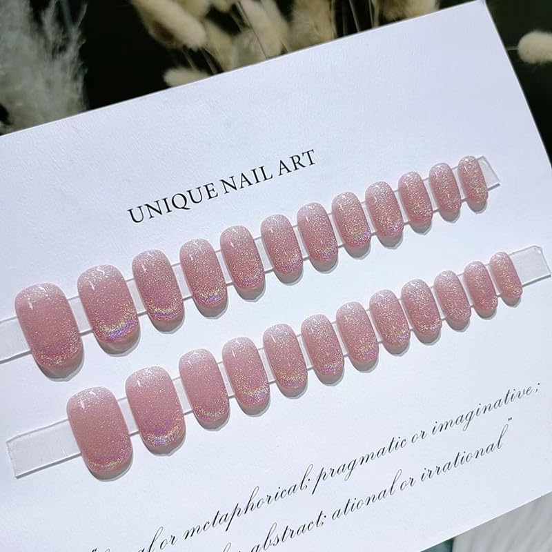 【送料無料】Artisan Tips ネイルチップ 人気ネイル 24枚入り ネイルチップ春 夏 和風 かわいい ネイル チップ秋冬 手作りネイルチップ グラデーション ネイル 花嫁 ショート 光沢 つけ爪 成人式 結婚式 色：虹色、サイズ：ロング