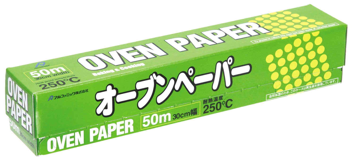 【送料無料】アルファミック(Alphamic) オーブンペーパー 30cm×50m 無漂白 色：白、サイズ：30x5000センチメートル (x 1)