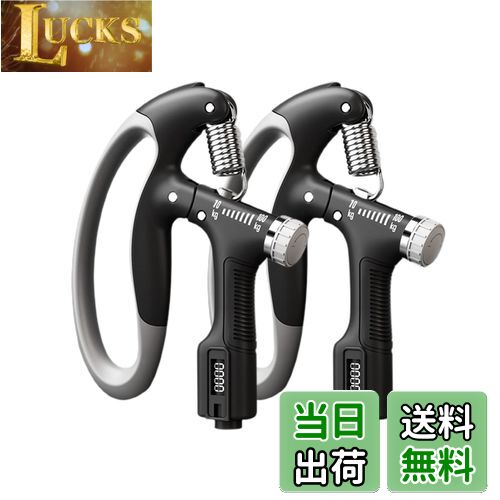 【送料無料】GreenGee 握力増強器 エクササイズ 握力グリッパー カウンター付き 10-100kg 負荷調整可能..